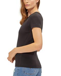 เสื้อยืดผู้หญิงคอกลมผ้าฝ้าย 100% แบบเรียบ สีพื้น  รับสกรีนโลโก้ - Product Image 2