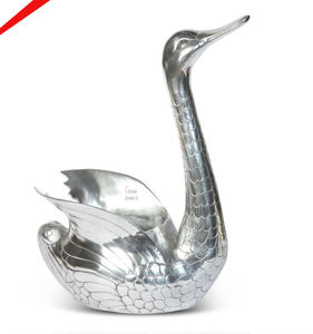 Seau à glace décoratif en métal en forme de traîneau de rennes argenté unique 2026 pour vin et champagne, idéal pour bar, fête, décoration festive, porte-vin - Product Image 5