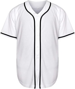 Maillot de baseball unisexe gris à manches courtes, boutonné, anti-humidité, couleur unie, coupe classique, toutes saisons - Product Image 6