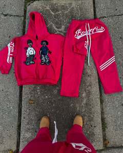 Sweat à capuche zippé en molleton 100 % coton épais, délavé au soleil et à l'acide, brodé, style streetwear pour homme - Product Image 1
