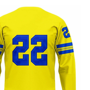 เสื้อฮอกกี้แบบสั่งทำปี 2025 ขายส่ง แบบสองด้าน พิมพ์ลายด้วยความร้อน ชุดฮอกกี้น้ำแข็ง พิมพ์ชื่อทีม บริการ OEM ระบายอากาศได้ดี - Product Image 5