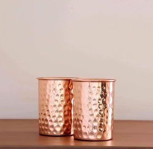 Copas de Vino de Cobre de Diseño Clásico con Intrincados Motivos Reales del Mogol, Ecológicas y Ligeras para Vajilla Tradicional - Product Image 4