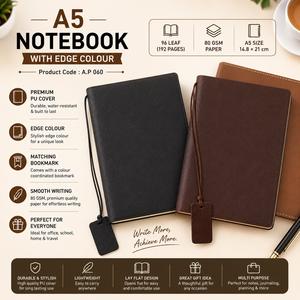 2026 B5 Premium PU Hardcover Diary Thread Sewing Bound Ribbon <b>Bookmark</b> 80 GSM Writing Paper Metal Magnetic Flap Custom Logo - Product Image 3
