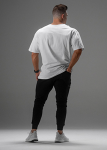 Cotton Spandex Men's Gym <b>T</b>-<b>Shirt</b> Loose Fit Short Sleeve Sport Fitness Running Workout Training <b>Shirt</b> in Sizes XS to <b>6XL</b> - Product Image 5