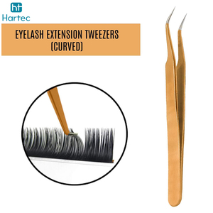 Multi Shape & Purpose Non-Slip Grip Extension Tweezers For Volume, Isolation & Classic Stainless Steel Eyelash Grafted Tweezers - Product Image 4