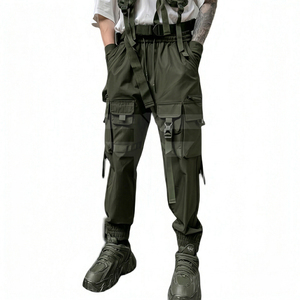 Wholesale Customized Lightweight Breathable Eco-Friendly Garment Dyed Men's <b>Tech</b> Wear Oxford Mid Waist Multi Pocket Streetwear - Product Image 1