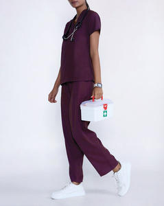 Nuevo Mono Quirúrgico de Hospital, Transpirable, de Poliéster y Spandex, Unisex, de Verano, de una Pieza - Product Image 1