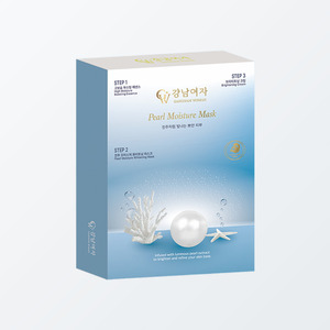 มาส์กหน้าเกาหลี K-Beauty Gangnam Woman Pearl Moisture Mask 3STEP ผลิตในเกาหลี ผลิตภัณฑ์ดูแลผิวหน้าแบบแผ่นมาส์ก - Product Image 3