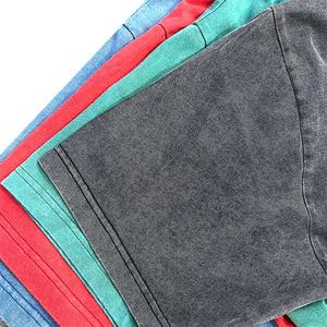 Nueva Llegada, Camisetas Cortas Personalizadas de Estilo Retro Urbano Vintage, Lavadas con Ácido, de Alta Calidad - Product Image 3