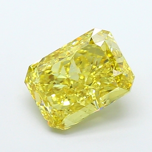 Diamant Jaune Intense Cultivé en Laboratoire, Taille Coussin Radiant Fantaisie, Certifié CVD, Pierre Précieuse Libre pour Créations de Joaillerie Fine de Luxe - Product Image 1