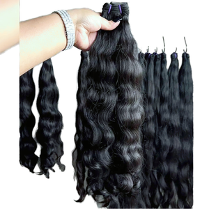 Extensiones de Cabello Humano Remy Indio con Doble Trama a Máquina, Aptas para Permanente, Todos los Colores, Sin Caída de Cabello - Product Image 3