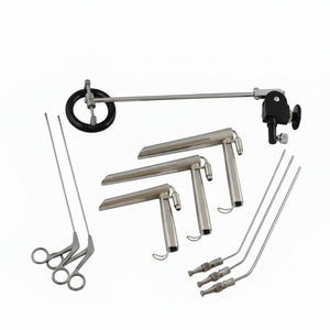 Rigid Direct Laryngoscope 9 <b>Ps</b> Set Laryngoscopes Instrument - Product Image 1