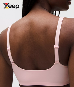 เสื้อชั้นในกีฬาโยคะคุณภาพสูงสำหรับผู้หญิง XEEP รุ่น XC-SB-143 แบบเรียบง่าย ระบายอากาศได้ดี สายปรับได้ แผ่นรองถอดออกได้ รองรับได้ดีเยี่ยม แห้งเร็ว - Product Image 4