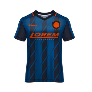 Camisetas de Fútbol Ultra Ligeras y Delgadas, Impresión por Sublimación Personalizada, Secado Rápido, Transpirables, Ropa de Entrenamiento de Verano, OEM ODM - Product Image 4