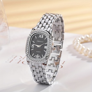 Montre à quartz ovale décontractée, montre analogique vintage, montre habillée NW1441 - Product Image 4