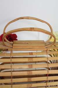 Factory Direct <b>Bamboo</b> <b>Straw</b> Handbag Woven Beach Bag Foldable Birdcage Design Portable Women Bag Supplier - Product Image 6