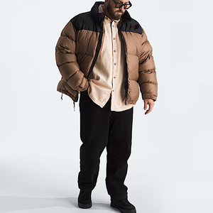 เสื้อแจ็คเก็ตพัฟเฟอร์ผู้ชายสีพื้นคุณภาพสูงสั่งทำพิเศษขายดีที่สุด เหมาะสำหรับใช้งานกลางแจ้งในฤดูหนาว มีฮู้ด - Product Image 2