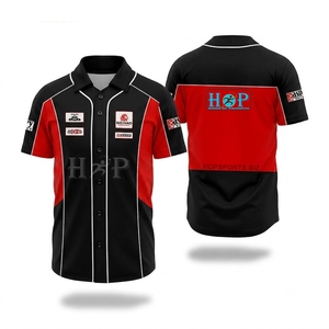 เสื้อแข่งรถแบบระบายอากาศ เสื้อทีมช่างซ่อมรถ เสื้อแข่งรถแบบติดกระดุม เสื้อแข่งรถขายส่ง - Product Image 6