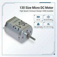Moteur micro DC 130 3V 9V, mini moteur à balais pour voitures jouets, robotique, projets éducatifs STEM