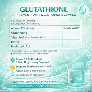 Tiras Orales de Glutatión para Aclarar la Piel, Blanqueamiento, Antioxidante, Hidratación, Suplemento para la Salud de la Piel y el Cabello - Product Image 6