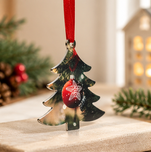 Décor de Noël moderne en métal en laiton AK avec ensemble multicolore de 2 articles suspendus attrayants pour décor d'arbre de Noël - Product Image 4