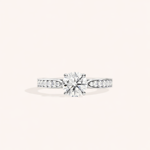 Anillo de Compromiso de Moissanita de Lujo de Excelente Calidad para Mujer con Estilo Elegante y Belleza Duradera Disponible al Mejor Precio - Product Image 1