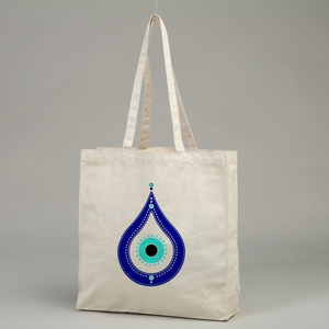 EWB Custom Name <b>Medium</b> Cotton <b>Tote</b> <b>Bag</b> Recycled Daily Wedding Zipper Closure Hand Length Handle Letter Pattern West Shopping - Product Image 2