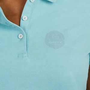 Wholesale <b>Women's</b> for Shirts Customizable Appliques Button Beading Breathable Cotton Blend Casual Fashion Apparel Private Label - Product Image 2