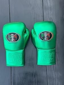 Guantes de Boxeo de Piel de Vacuno Genuina de Alta Calidad, Personalizables, Antideslizantes, Elásticos, con Cordones, para Entrenamiento de Sanda y Artes Marciales - Product Image 6