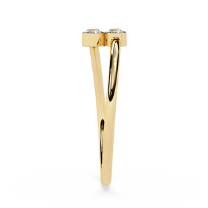 Natural diamond 18k gold <b>Adjustable</b> <b>Ring</b> Open Bezel Setting with Stackable Jewelry for wedding <b>Ring</b> IGI Certified Jewellery - Product Image 4