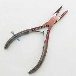 Pince à cheveux en acier inoxydable de haute qualité, couleur or rose, 3 trous, pour extensions de cheveux à micro-perles, avec logo personnalisé - Product Image 6