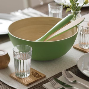 Natural <b>Rolled</b> Bamboo Bowl Eco Friendly Wooden Bowl for Kitchen Serving Salad <b>Fruit</b> Bowl Wholesale Supplier - Product Image 3
