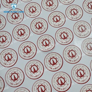 Feuilles d'autocollants adhésifs en papier mat imprimées sur mesure en gros, fabriquées au Vietnam, pour la fermeture de boîtes - Product Image 6