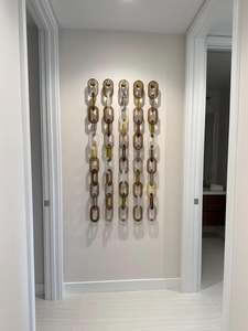 Premium Handmade Resin Wall Chain Decorative Art for Living Room Wall Decor - Product Image 3