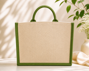 AMANI Dual Color Laminated Jute Tote <b>Bag</b> Eco Friendly Reusable Shopping <b>Bag</b> Custom Logo Printed Promotional Wedding Exhibition - Product Image 6
