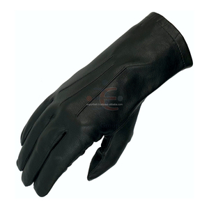 Gants en cuir véritable de veau de vache blanc en peau de chèvre du Pakistan pour la cérémonie de défilé de commande d'étiquette fanfare marron - Product Image 6