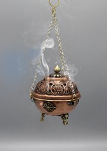 Elegante Quemador de Incienso Metálico S H INC. IB-01 con Construcción Duradera, Incienso Indio Ecológico, Uso en Todas las Estaciones - Product Image 1