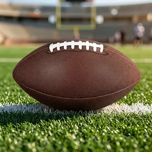 Balón de Fútbol Rugby Profesional Marrón para Adultos, Personalizable con Logotipo, de Cuero PU Duradero, Impreso, para Entrenamiento y Partidos, Tallas 3, 6, 9 - Product Image 2
