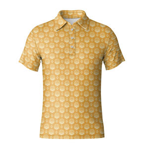 Polo de Golf Personalizado para Hombre con Patrón Vintage de Lujo, Manga Corta, Polo de Alto Rendimiento para Uniformes de Equipo de Campo de Golf, Proveedor Destacado - Product Image 3