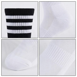 Crew <b>Socks</b> Geometric Pattern Blue <b>Breathable</b> Running <b>Socks</b> for Adults Spring Season - Product Image 4