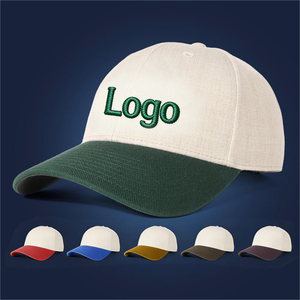 Casquette de baseball unisexe en coton, visière vert crème, réglable, respirante, décontractée, adaptée aux adultes, toutes saisons - Product Image 1