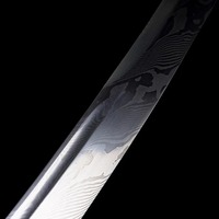 AHS Pedang Tanto Katana Buatan Tangan Kelas Industri dengan Bilah Baja Karbon 21,7 inci, Bilah Lurus Tidak Dapat Disesuaikan, Pegangan Kayu.