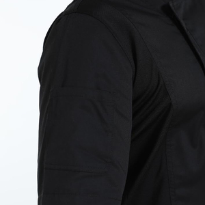 Veste de chef pour homme à fermeture boutonnée, manches courtes, en sergé polyester/coton, séchage rapide, respirante, pour la cuisine - Product Image 6