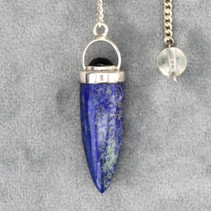 Pendule en lapis-lazuli naturel, perle de cheville, cristaux, minéraux, reiki, vente en gros, 1 pièce - Product Image 1