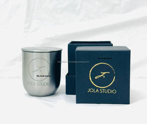 Modern Luxury Stainless Steel Candle Jars & Holders with <b>Brushed</b> Finish Wholesale Empty Home Decor Metal Candle Jars With Lid - Product Image 6