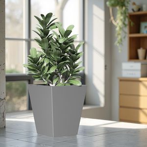 Vaso da Giardino Stiloso Burni da 22 Pollici per Interni/Esterni, Grande Fioriera in Metallo Affusolata con Foro di Drenaggio e Tappo in Gomma - Product Image 3