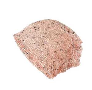 Hand Knitted Jacquard <b>Beanie</b> Hat with Cartoon Pattern Polyester Y2K Style Female Adult Casual Winter Wear Adjustable - Product Image 2