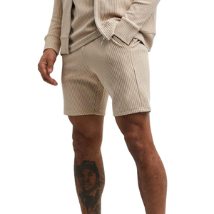 Produit en promotion, nouvelle arrivée, ensemble t-shirt et short pour homme, manches courtes, été, couleurs contrastées, ensemble homme en coton respirant - Product Image 2