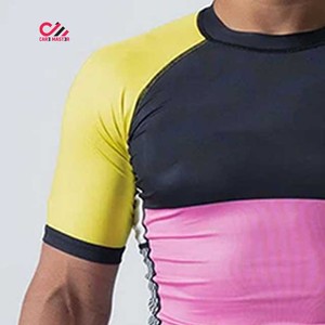 Camiseta de Natación CARE MASTER para Hombre, Personalizable, de Manga Corta, Secado Rápido, Poliéster, Top Deportivo para Adultos - Product Image 5