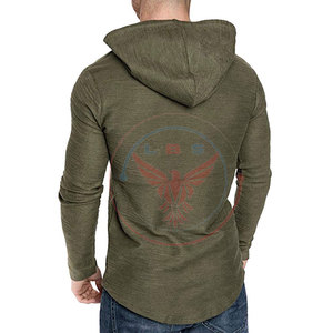 2026 Factory Direct Sale Winter Casual <b>Longline</b> <b>Hoodies</b> Custom Logo Solid Color Eco-Friendly Breathable Cotton Blended - Product Image 2